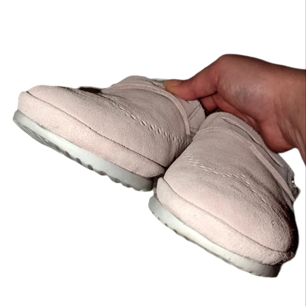 Mens UGG Pink Cali Penny Loafers Slip On Suede Leather Shoes 7 - Picture 3 of 12